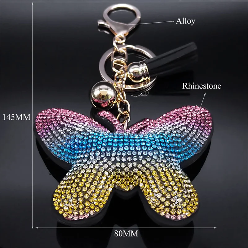 2024 сумка с кристаллами красного цвета и бабочкой очаровательная женская большая