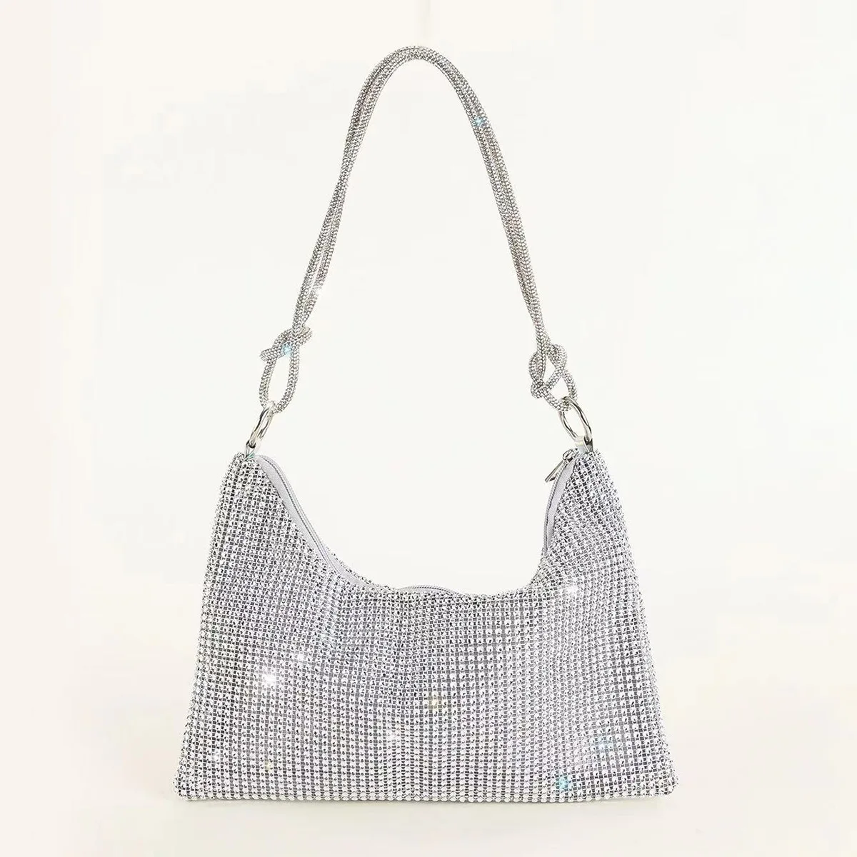 

Модная женская блестящая вечерняя сумка-клатч с кристаллами