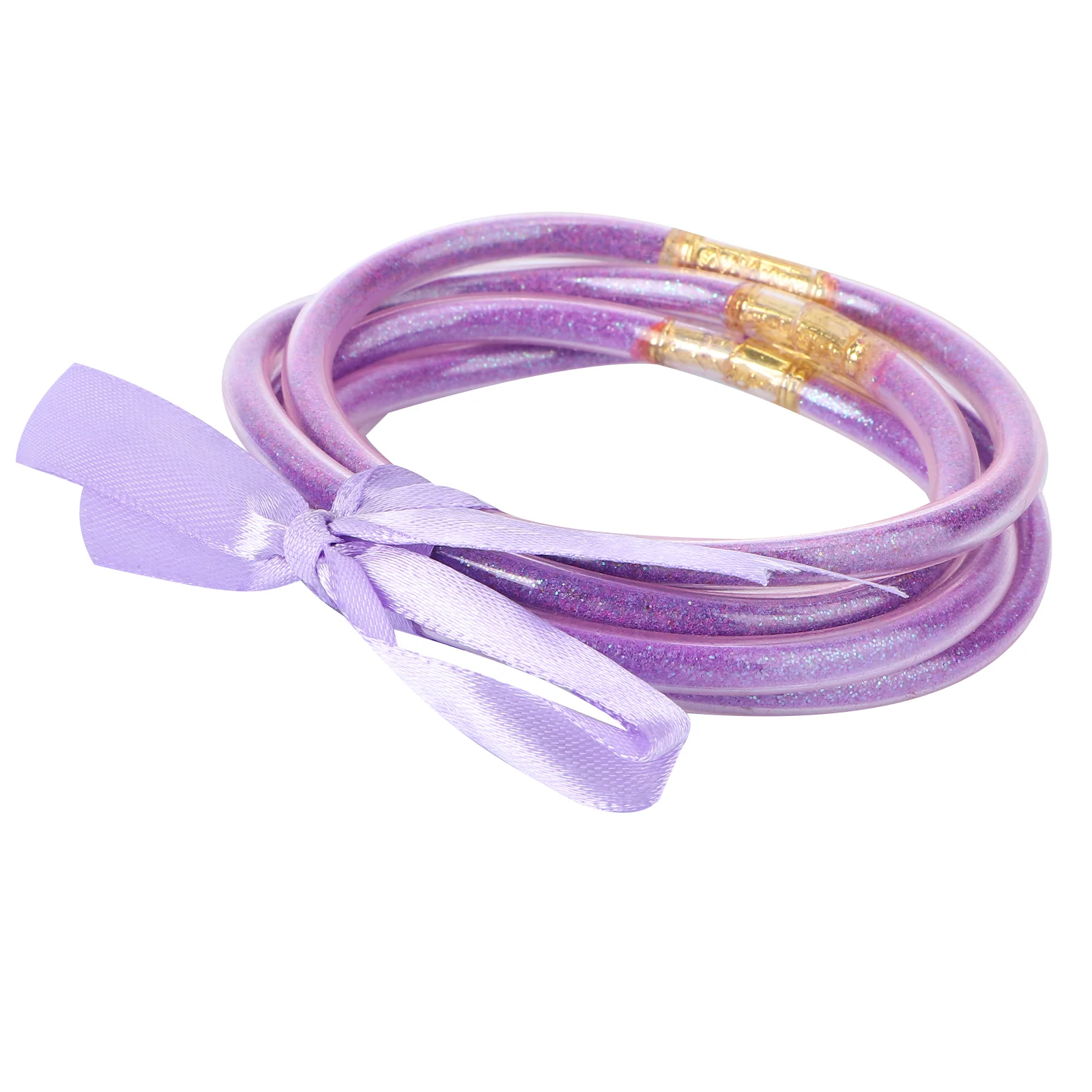 

Bracelet Christmas Glitter Filled Jelly Wristband Silicone Decorative Wrist Bandgift Sparkling Fashion Bangles