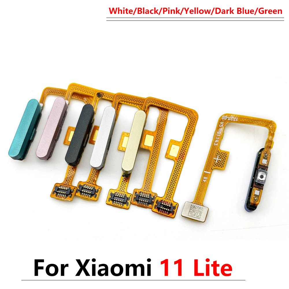 

100% Original For Xiaomi Mi 11 Lite Fingerprint Sensor Home Return Key Menu Button Flex Ribbon Cable Replacement Parts