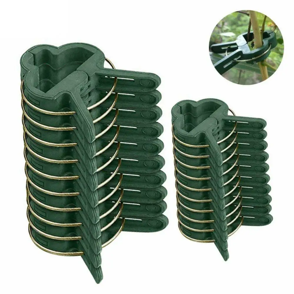 

20pcs Plant Support Clips Flower and Vine Garden Tomato Plant Support Clips for Supporting Stems Vines Grow Upright Climbing