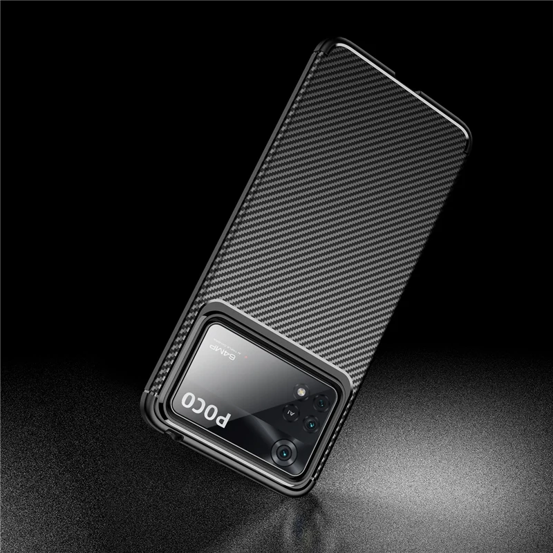 For Xiaomi Poco X4 Pro 5G Case Cover for Poco X4 Pro 5G Business Style Silicone Rubber Shell Coque Phone Case for Poco X4 Pro 5G