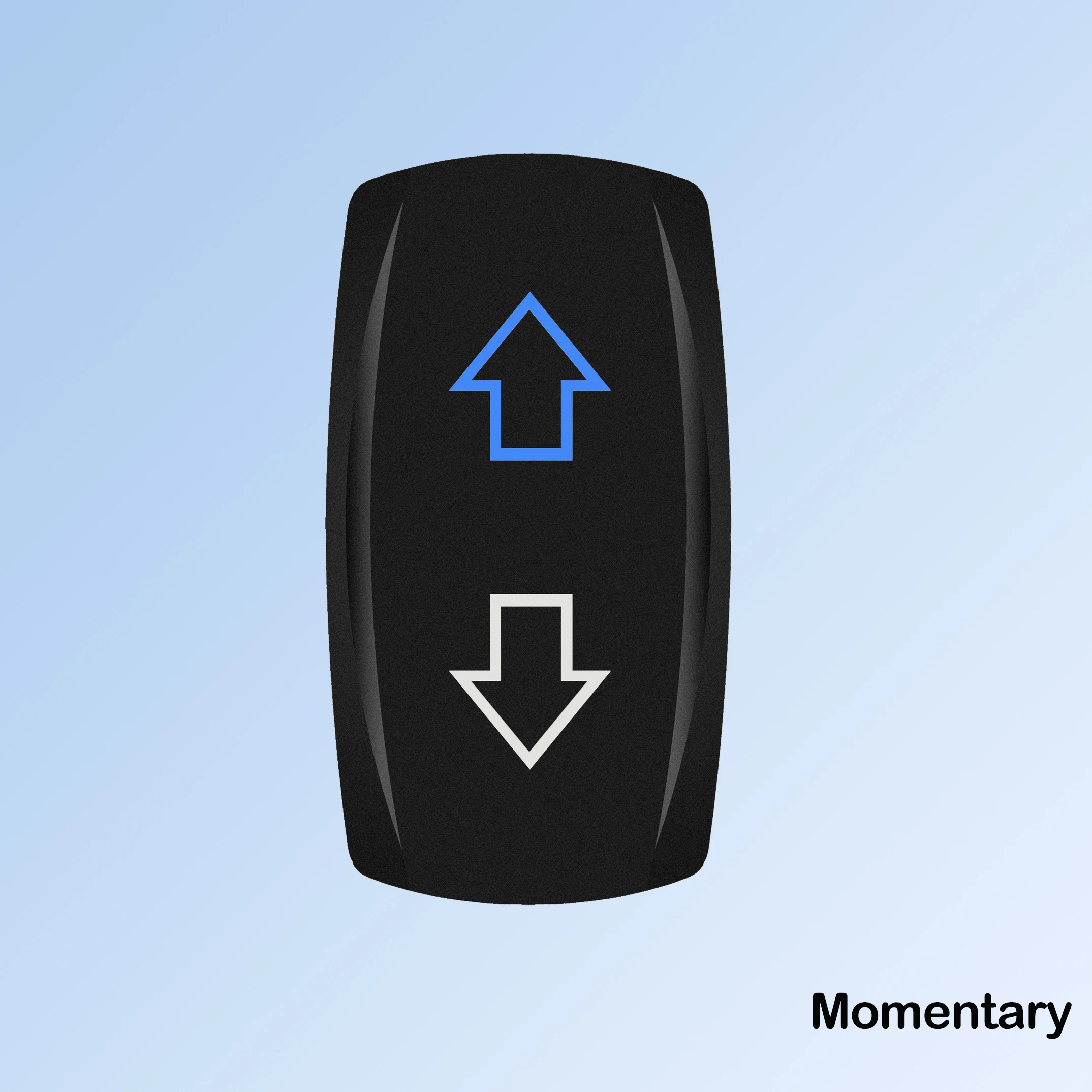 ARROWS 6-контактный (ВКЛ)-ВЫКЛ-(ВКЛ) DPDT реверсивный кулисный переключатель с мгновенной полярностью для стиля ARB/Carling/NARVA, двойной синий светодиодный светильник