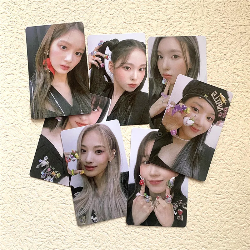 

7pcs/set KPOP NMIXX Photocard Postcard Single Side LILY HAEWON ULLYOON JINNI Fans Collection