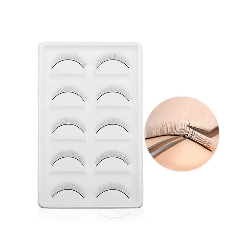

CNKlash 10Pairs/Set Training Lashes Soft Natural False Eyelashes Grafted Lashes Beginners Practicing Teaching Tools