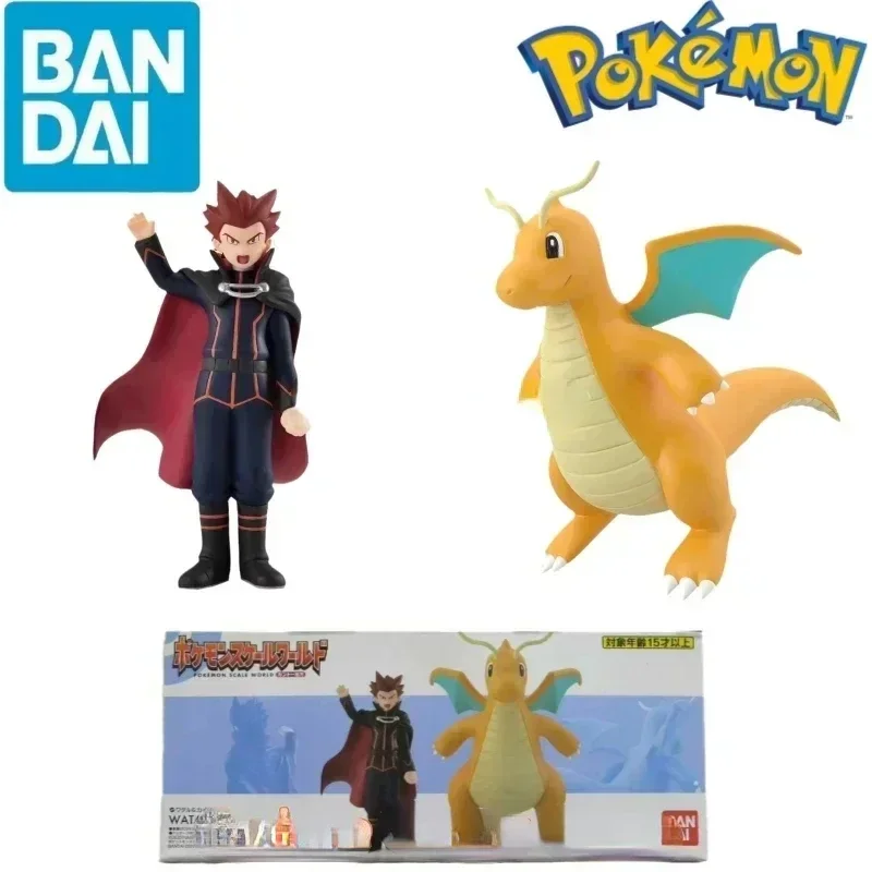 Bandai оригинальные весы World POKEMON Kanto Region Lance Dragonite аниме фигурки игрушки для детей