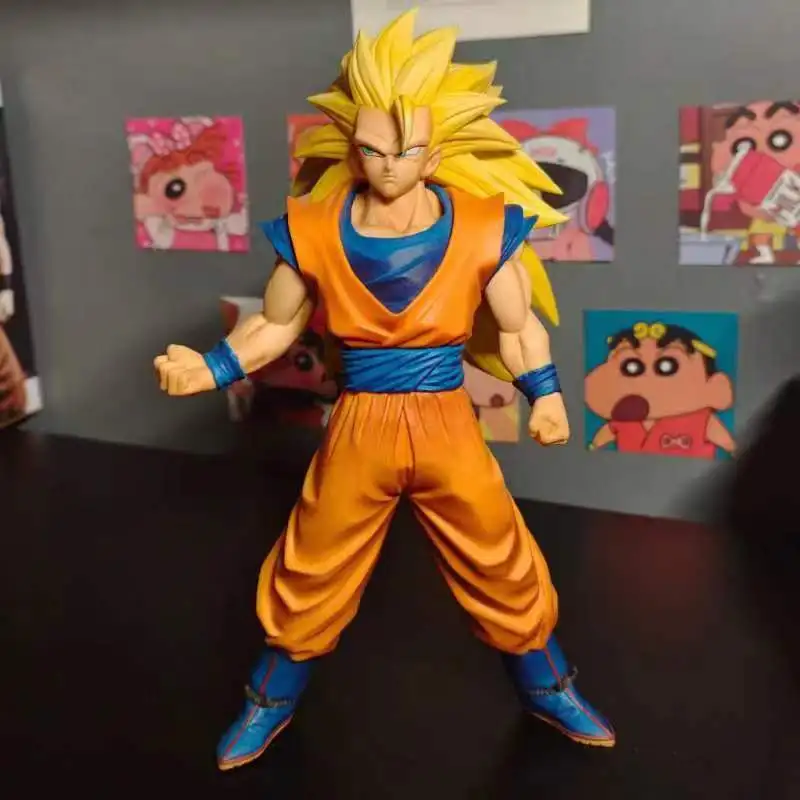 

27cm Dragon Ball Z Son Goku Anime Figure Ssj3 Goku Super Saiyan 3 Dbz Pvc Action Figure Collect Model Toy Birthday Gift