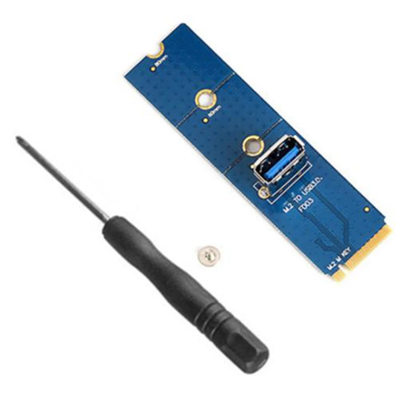

10 шт., адаптер M.2 NGFF-PCI-E X4, USB 3,0