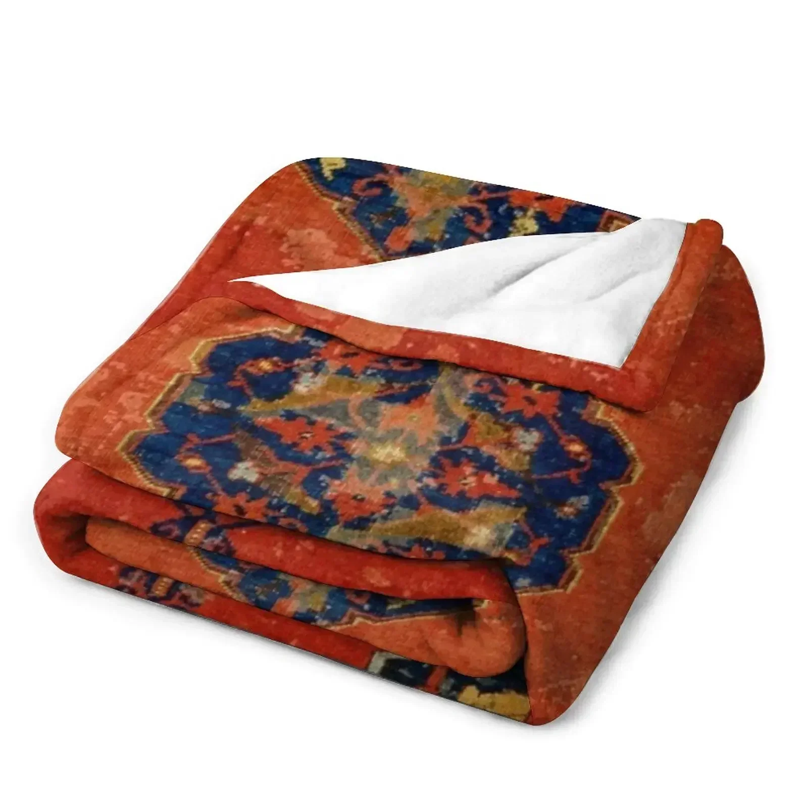 Новое антикварное одеяло с турецким ковровым принтом 17 века роскошное