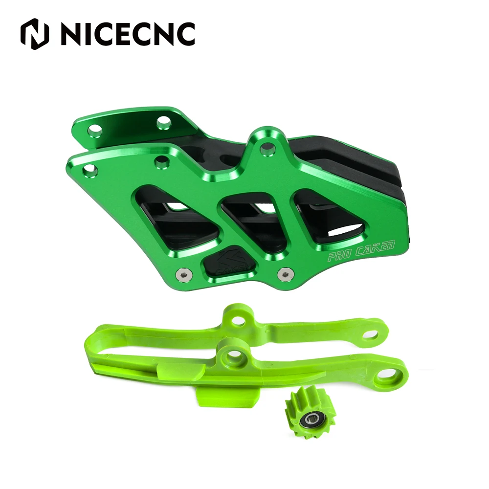

NICECNC Motocross Swingarm Chain Guide Guard Cover Slider Roller For Kawasaki KX 250F 450F KX250F KX450F KLX 450R Accessories