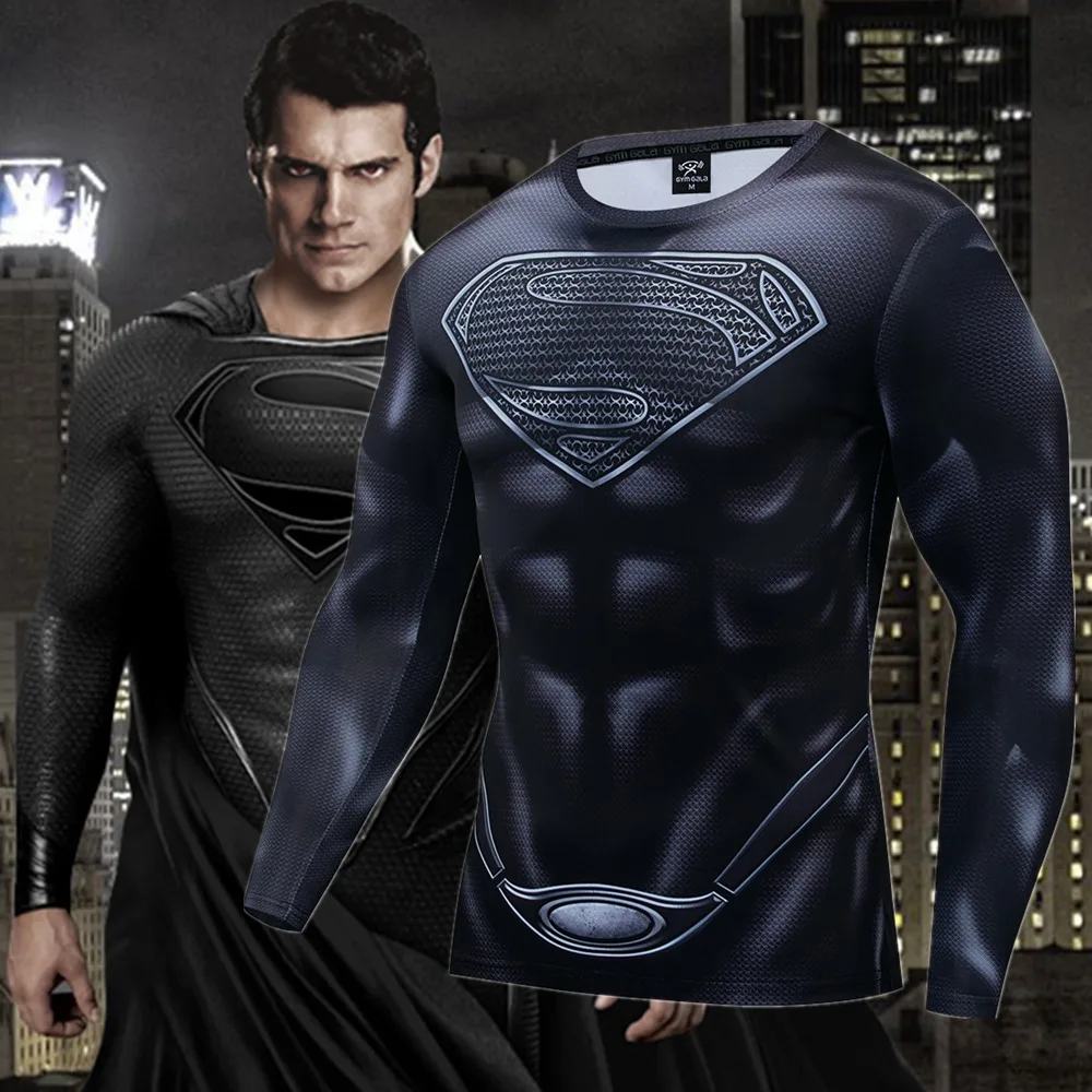 2022 new men's sports fitness clothing 3D printing T-shirt men and women T-shirt fashion Long short sleeve O-neck top Tight Tops