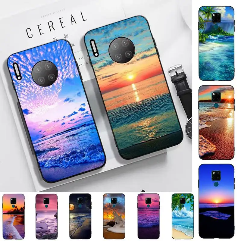 

Sea Beach Phone Case for Huawei Mate 20 10 9 40 30 lite pro X Nova 2 3i 7se