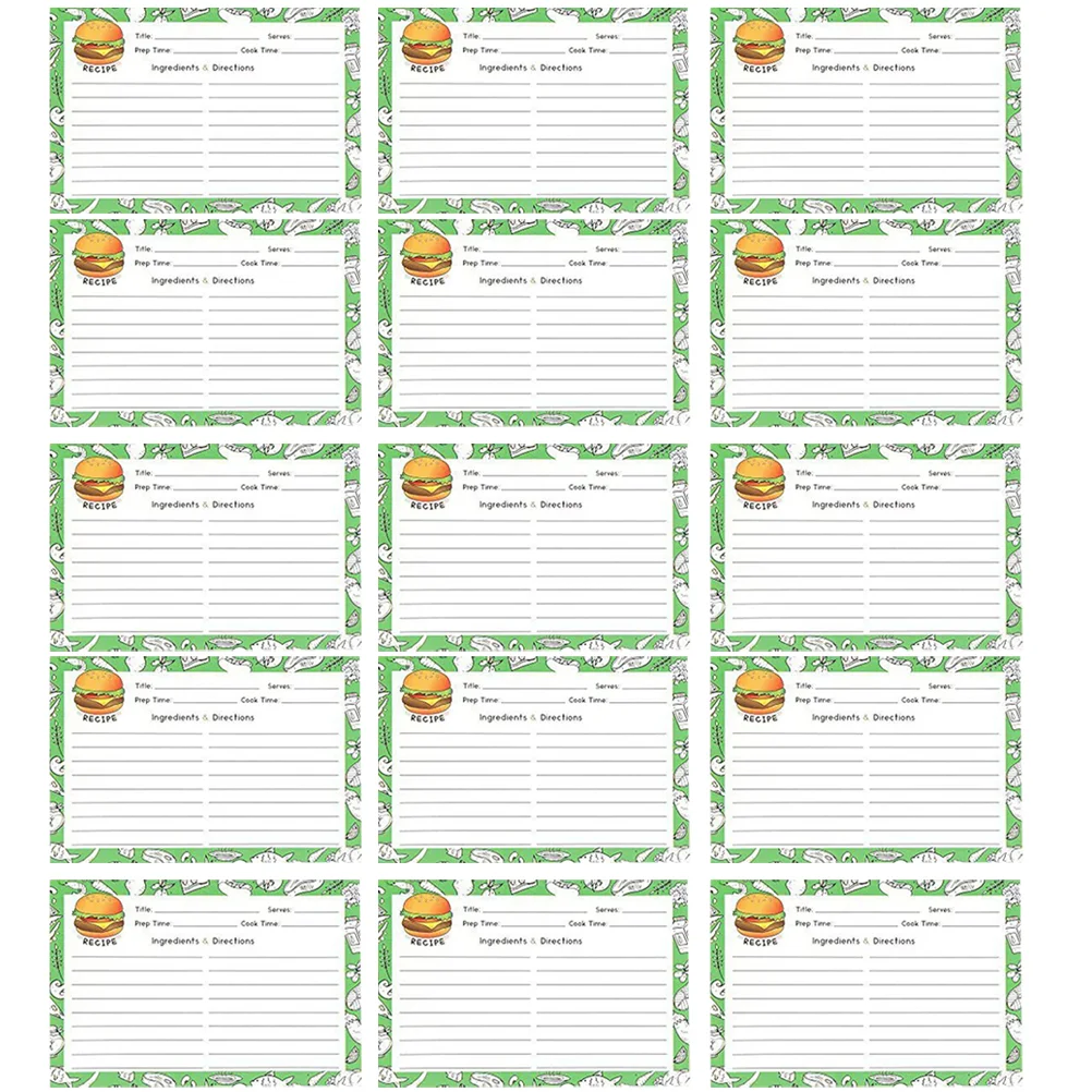 50 шт. кухонные карты рецептов подарок для друзей еды тонкое качество