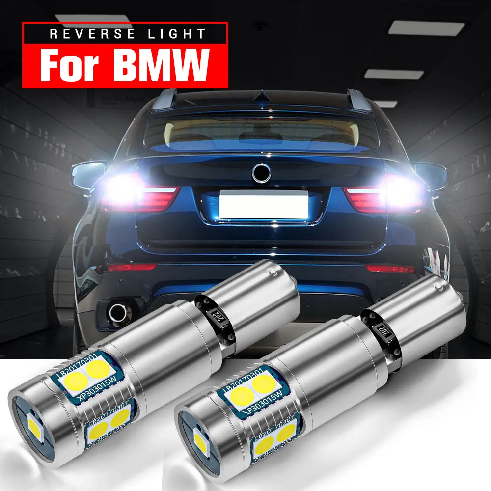 

2pcs LED Reverse Light Lamp Backup Blub H21W BAY9S 64136 Canbus For BMW F30 F80 F31 G30 F90 E61 F11 G31 X3 G01 F97 X6 E71 E72