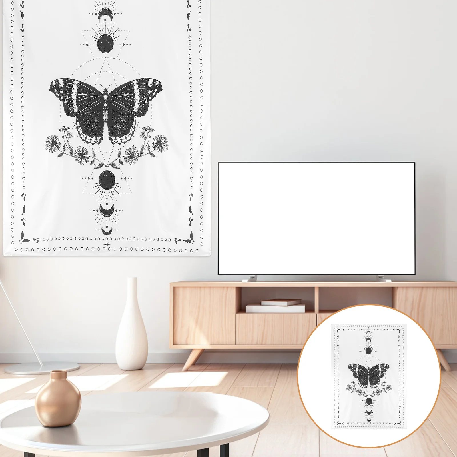 

Гобелен настенное одеяло Луна солнце подвесное художественное украшение фон для спальни полотенце для гостиной общежития творческое прос...