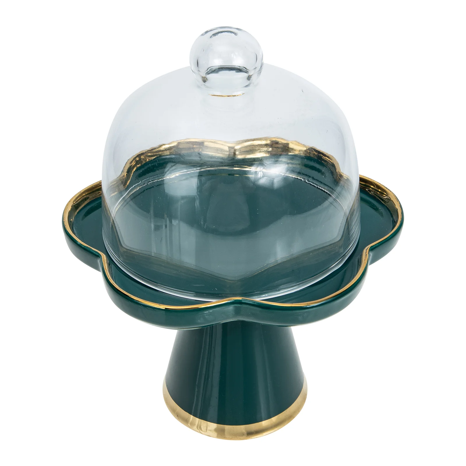 

Cake Stand Plate Tray Dome Dessert Cover Display Serving Fruit Footed Kitchen Basket Ceramic Bowl Food Lid Cupcake Plates Holder