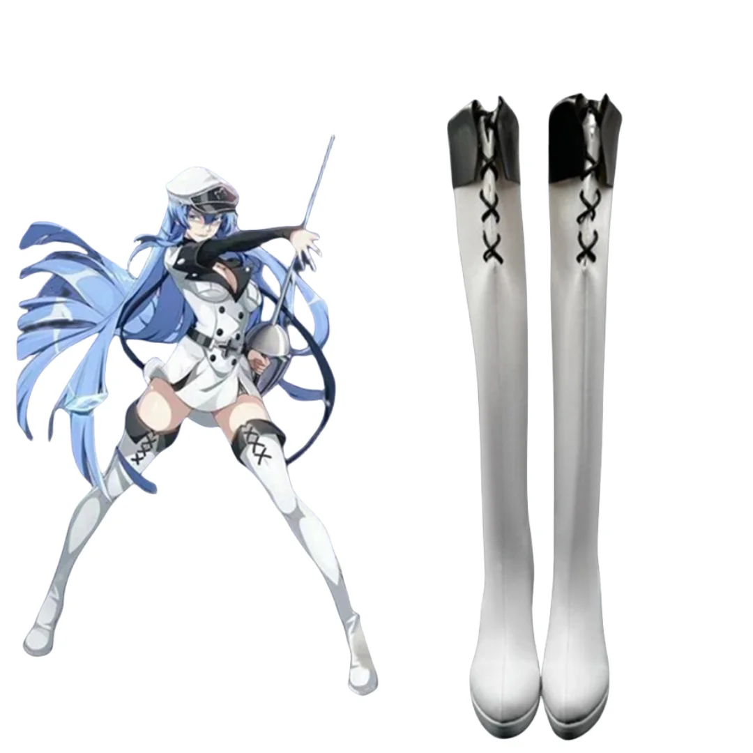 Обувь для косплея Esdese Esdeath Аниме Косплей Костюм обувь Хэллоуина