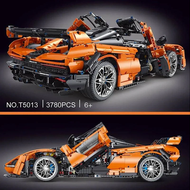 Новинка TGL T5013B MOC техническая спортивная гоночная машина модель Senna 1:8