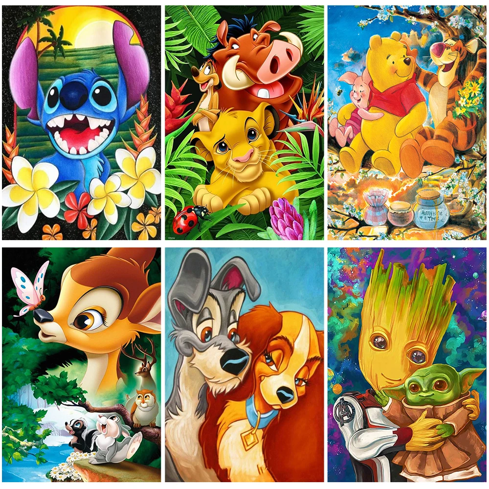 

Алмазная живопись «сделай сам» Disney 5D, мультяшный Лев, король, вышивка, мозаика, вышивка крестиком, наборы для домашнего декора