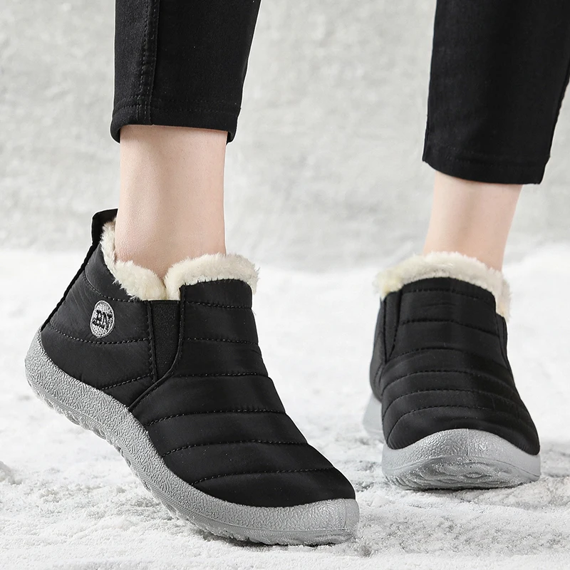 

Winter Waterproof Women Shoes Sneakers 2023 Comfortable Chunky Sneakers Outdoor Shoes Ladies Black Walking Shoes Woman Mujer