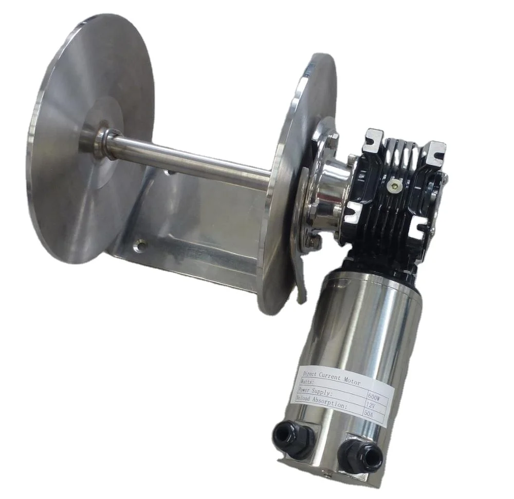 

electric anchor windlass for boat anchor drum winch 12v/24v winch motor 400W Max. Load 120kg gypsy size 5-6mm