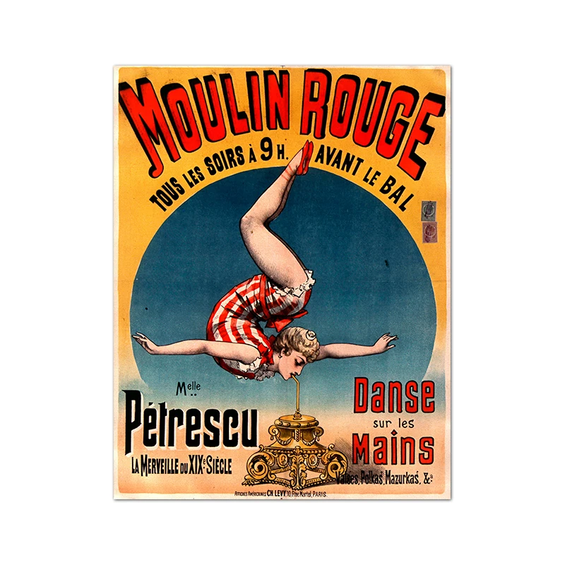 

Цирковый плакат Sideshow, печать на холсте, Ilan grace