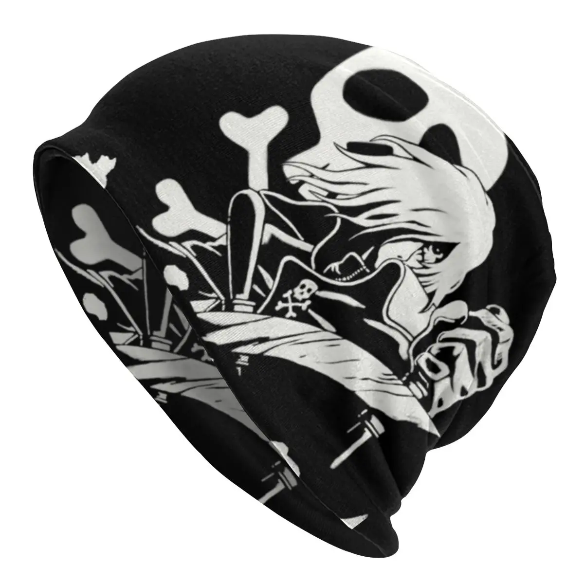 

Captain Skull Bonnet Beanie Knitting Hats Men Women Fashion Unisex Adult Japan Anime Manga Winter Warm Skullies Beanies Cap