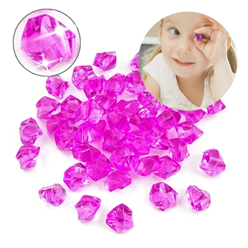 Кубики колотого льда акриловая галька для дорожек двора и декоративных камней