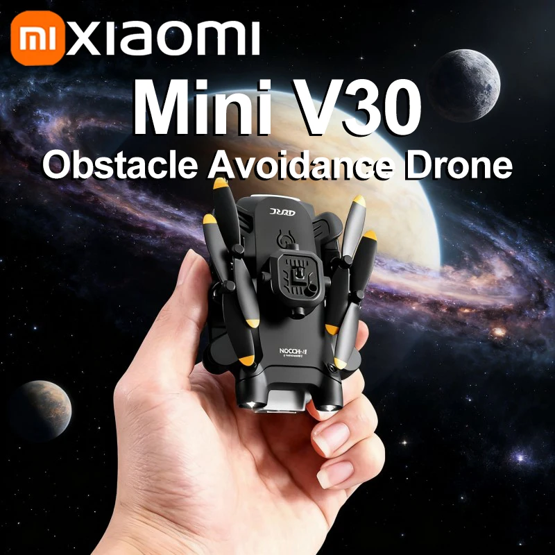 Фото Xiaomi Mini V30 Drone 8K Aerial HD Профессиональные радиоуправляемые дроны Пятисторонний вертолет для предотвращения препятствий Удобный GPS-дрон с VR №1