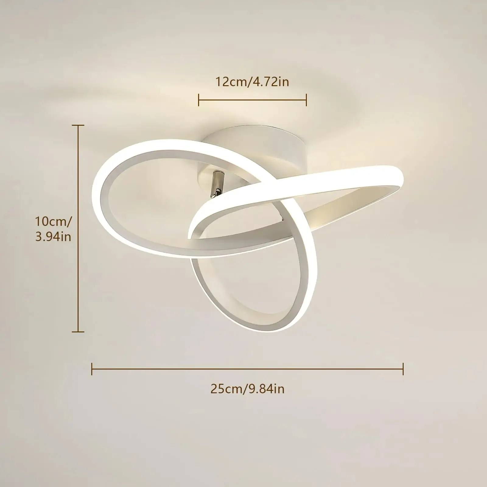 Современная Бытовая лампа IRALAN простой потолочный светильник в трех цветах для
