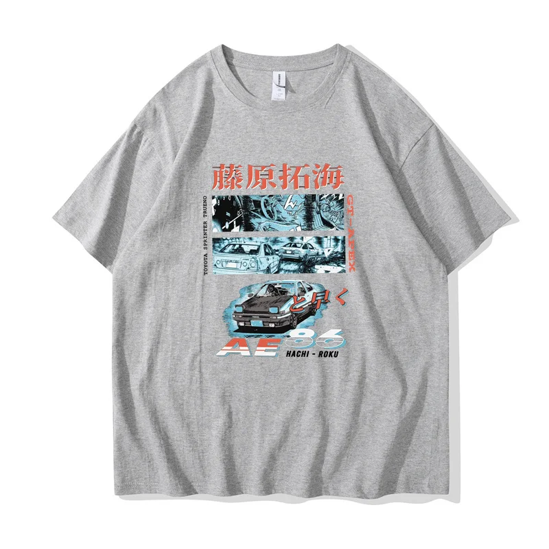 Футболка Initial D для мужчин и женщин аниме футболка с изображением манги хачироку