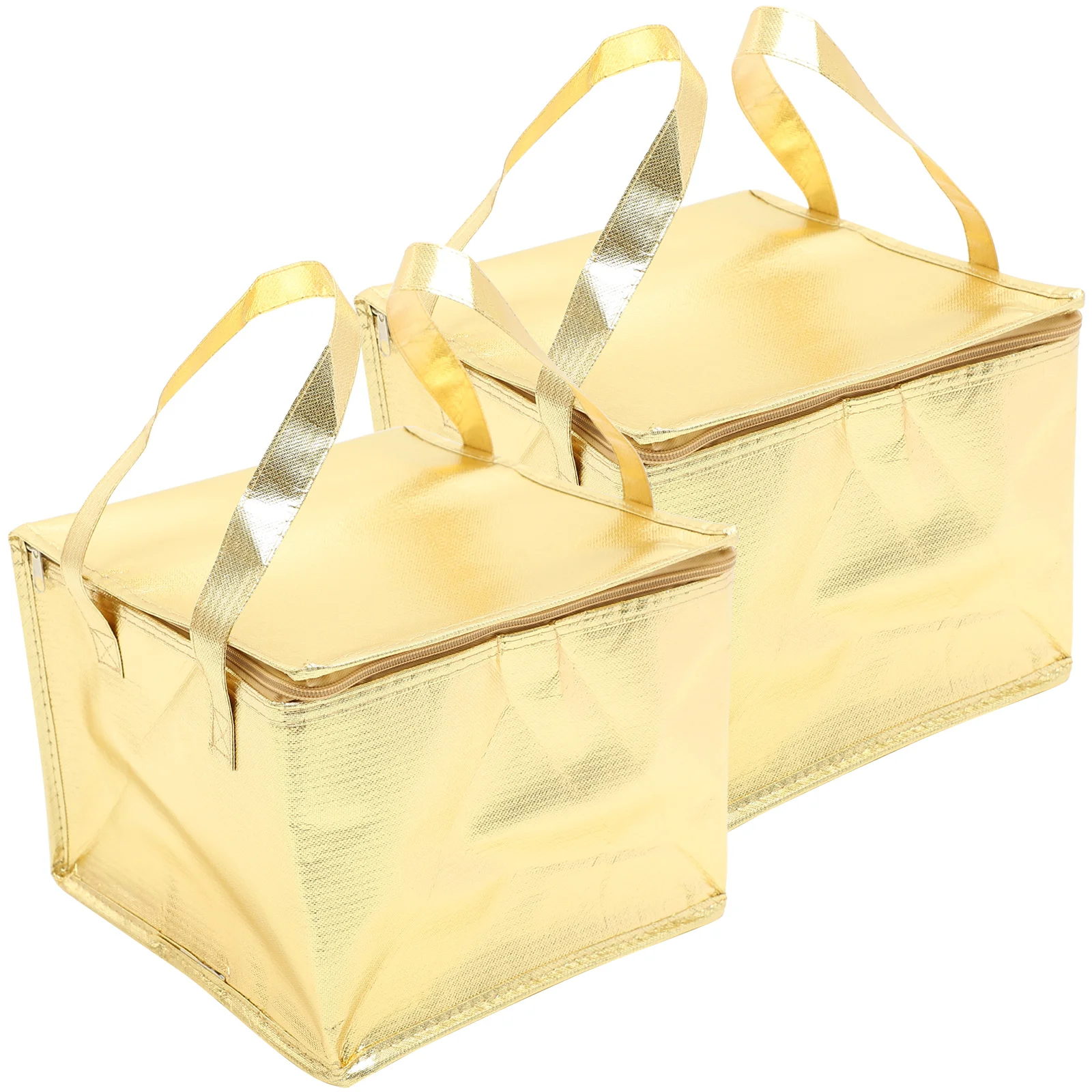 

Insulated Tote Bag Collapsible Zipper Stands Upright Warmer Reusable Grocery Bags Camping Thermal Food