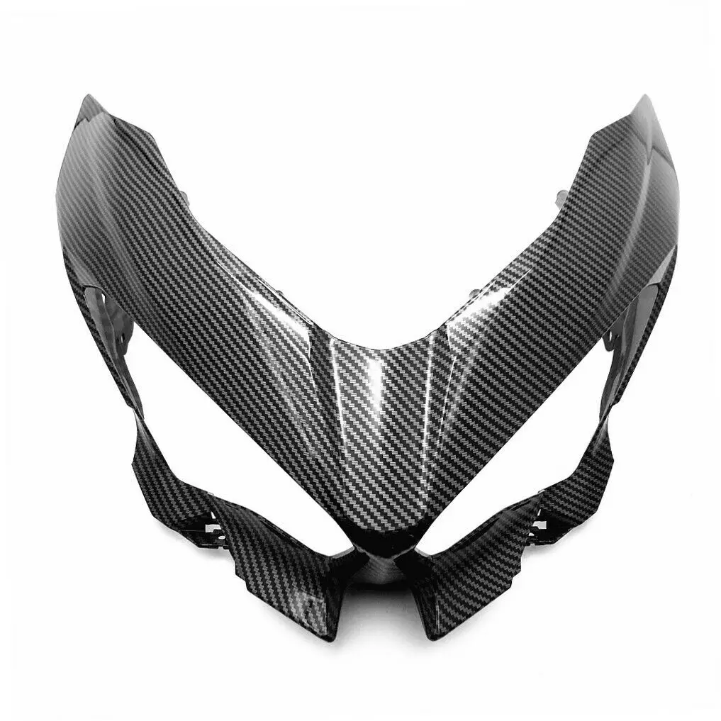 

For KAWASAKI NINJA 400 2018-2021 Front Nose Headlight Cover Fairing Carbon Fiber Painted For KAWASAKI NINJA 400