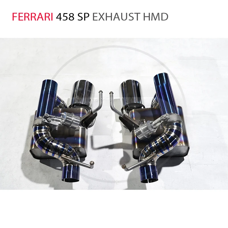

HMD Titanium Alloy Exhaust Pipe Manifold Downpipe for Ferrari 458 SP Auto Modification Electronic Valve Muffler Car Accessories