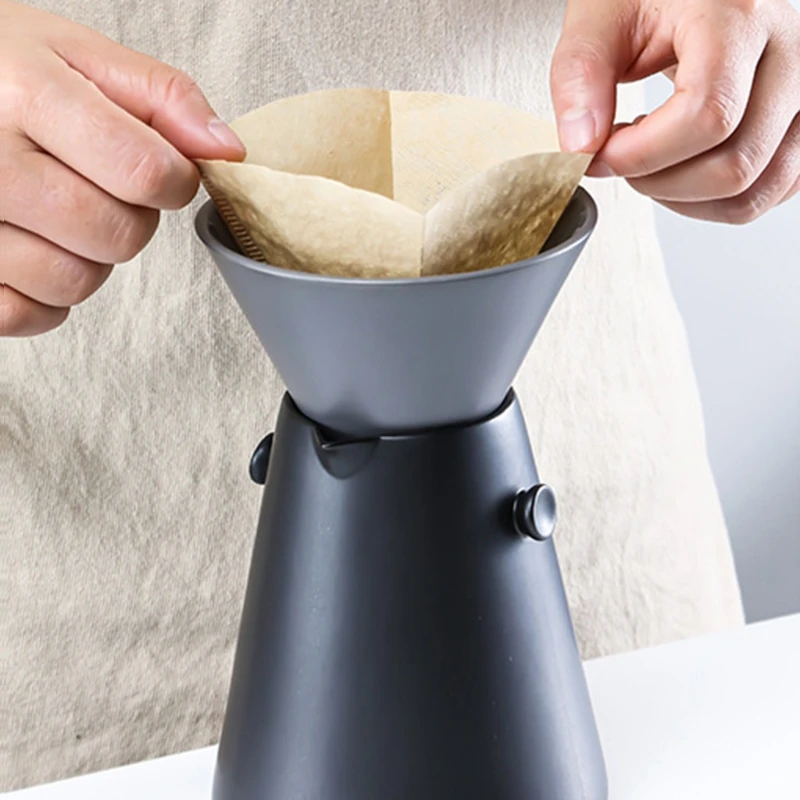 

Кофеварка для кофе Pour over Керамическая ручная заварка кофейная капельная чашка 650 мл Специальный дизайн для кофе и чая 87HA