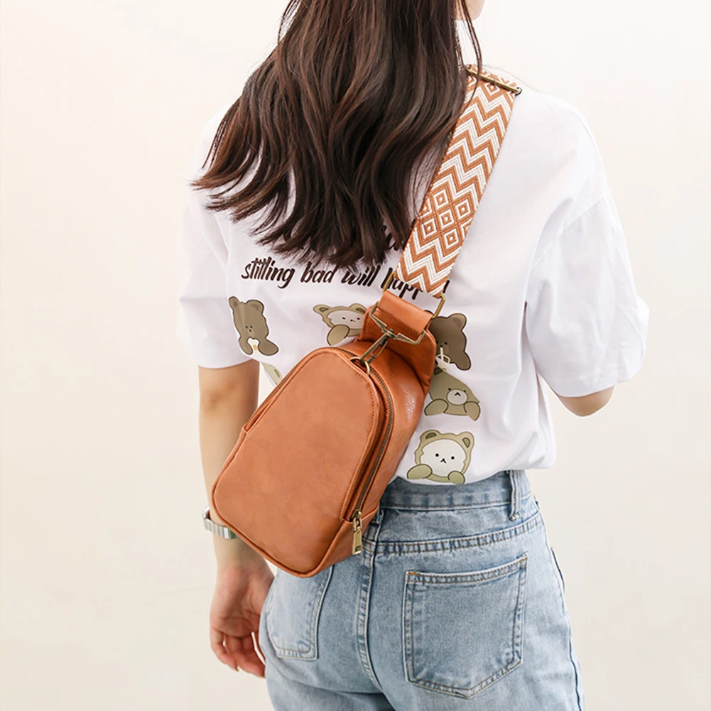 Women Chest Bag Small Sling Bags Fanny Pack Fashion Leather Waist Bags Multifunctional Phone Waist Pouch Shopping Holder