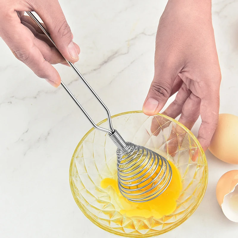 1pcs Kitchen Accessories New Spiral Whisk Stirrer Mixer Egg Beater Blender Cooking Kitchen Utensil Tool Hot Sale