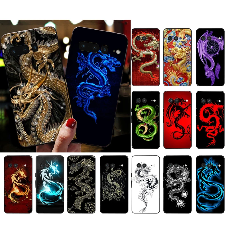 

Phone Case for Google Pixel 7 Pro 7 6A 6 Pro 5A 4A 3A Pixel 4 XL Pixel 5 6 4 3 XL 3A XL 2 XL Dragon Case Funda