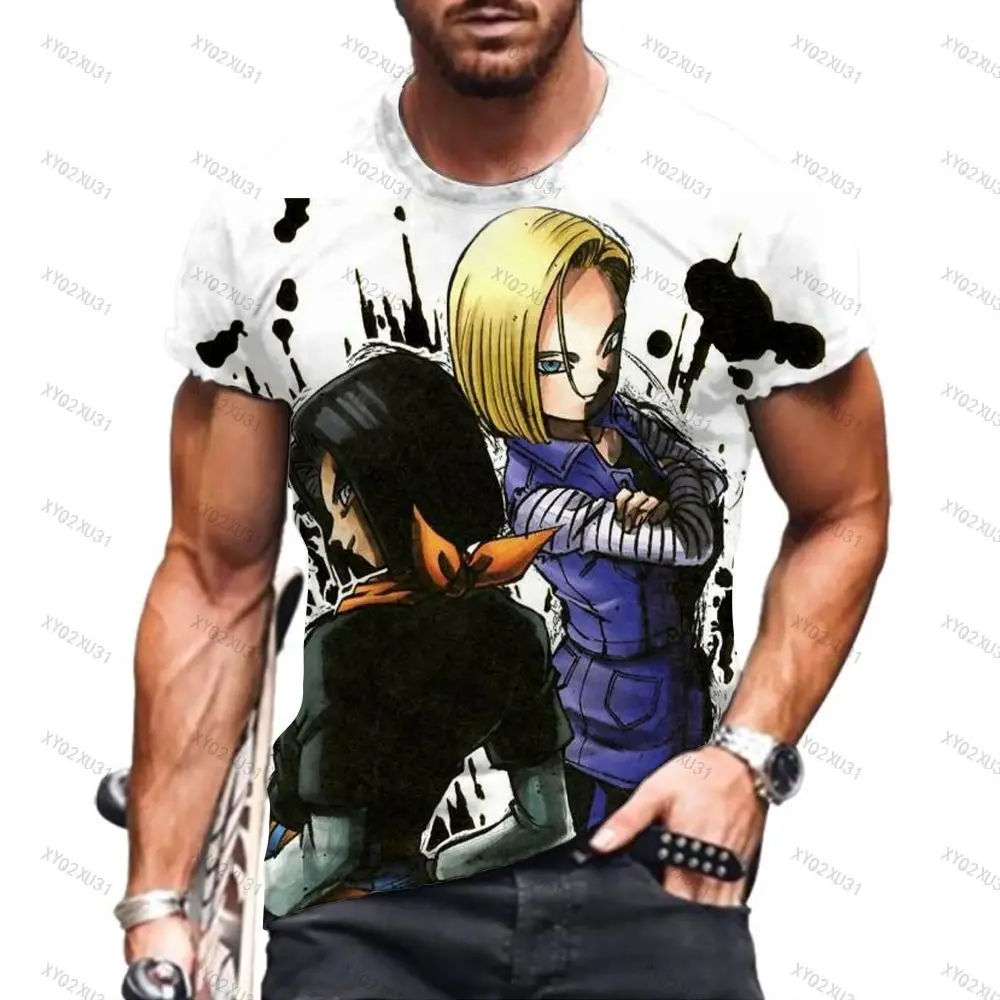 

Printed T-shirt Tops Men's Dragon Ball Z Fashion Goku Anime New T-shirts Y2k 110-6XL High Quality Oversized Vegeta Essentials