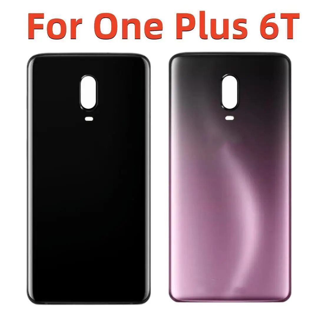 Крышка батарейного отсека 6 41 дюйма для Oneplus 6T Задняя стеклянная панель дверной