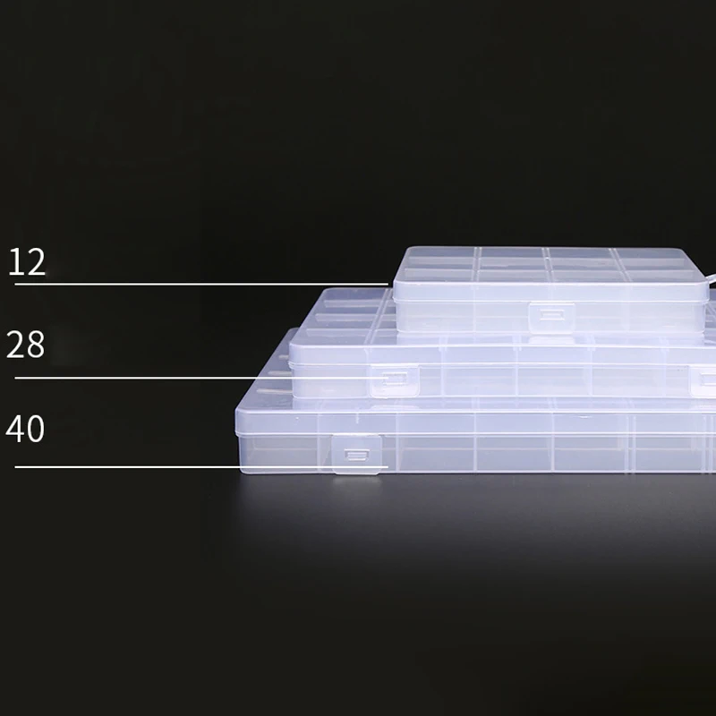 Портативный Прозрачный Ящик Для Хранения Органайзер С Крышкой Пластиковые Сетки