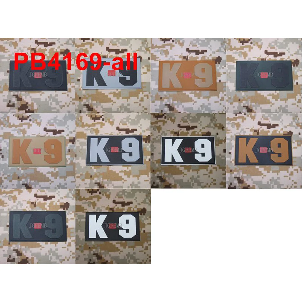 3D Тактическая Военная нашивка из ПВХ тонкая синяя красная линия UNIT Morale K9