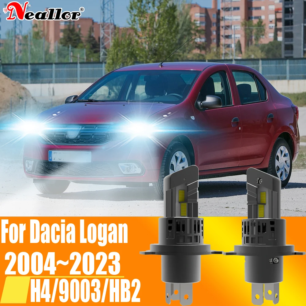 2 шт. Автомобильные светодиодные лампы H4 HB2 9003 Canbus 12 В 55 Вт