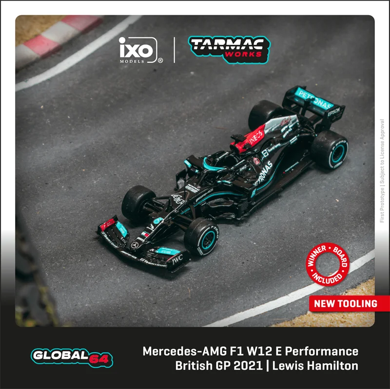 

Tarmac Works x IXO 1:64 2021 F1 MB W12 E Performance #77 V.Bottas Turkish / #44 L.Hamilton British Die-Cast Car