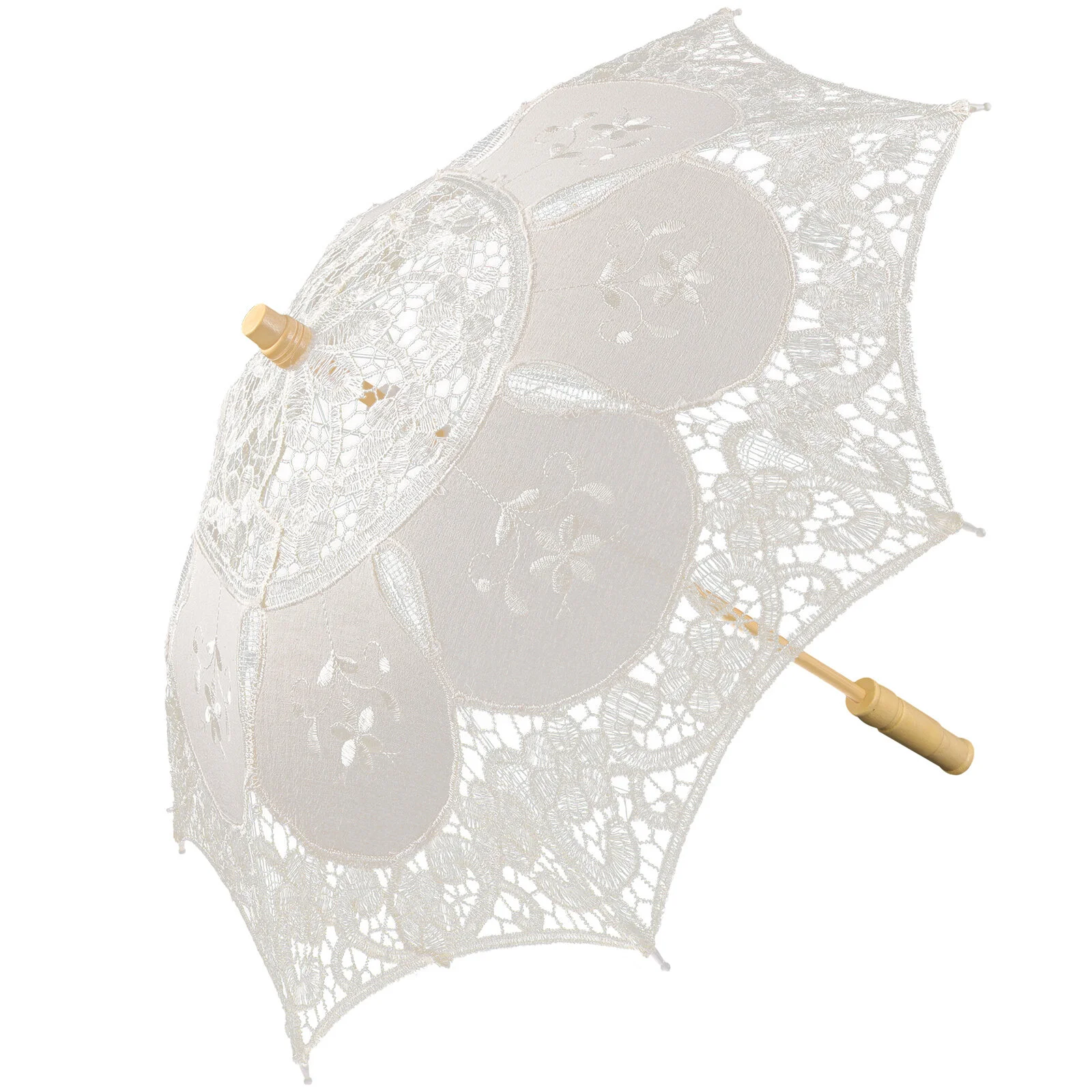 

Dancing Umbrella Flower Decorations Bridal Lace Parasol Manual Photography Prop Wooden Craft Exquisite Travel