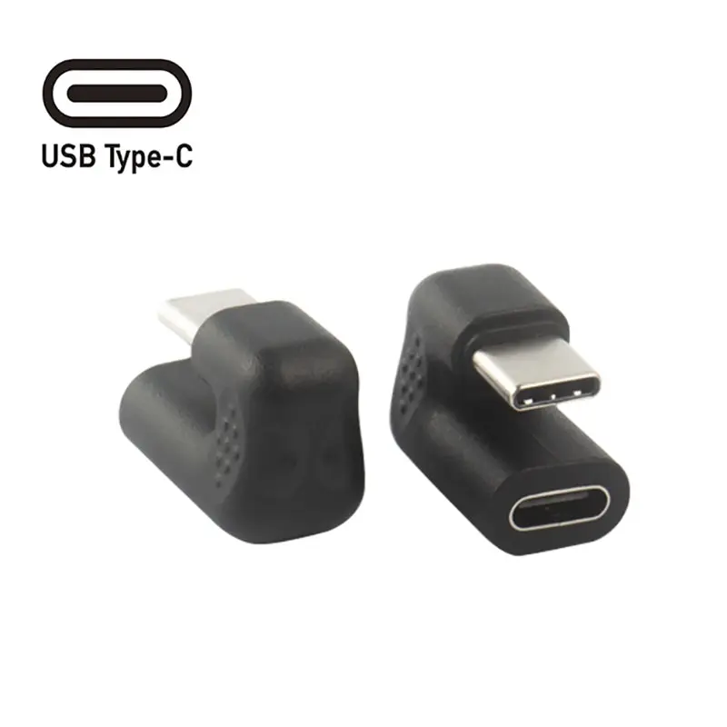 

Адаптер-конвертер USB 3.1 Type C «штырь-гнездо» под прямым углом 180 градусов