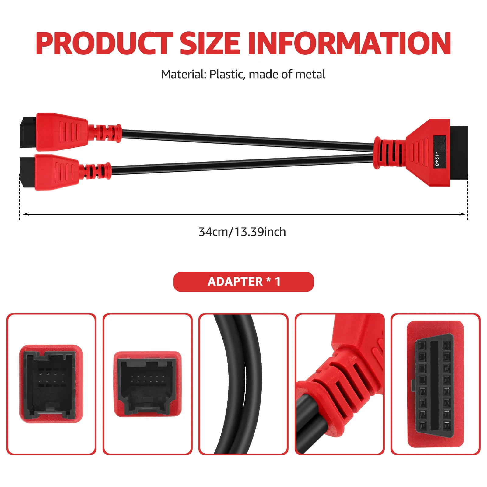 

Оригинальный Байпасный Адаптер Autel 12+8 SGW Для Chrysler, Jeep, Dodge, Fiat, Совместимый С Диагностическими Инструментами M...