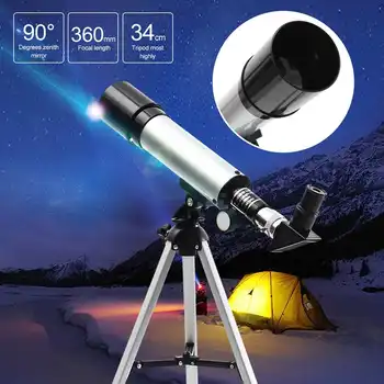 F36050M Astronomical Telescope Monocular With Portable Tripod Monocular Zoom Telescope Spotting Scope for Watching Moon Stars 1