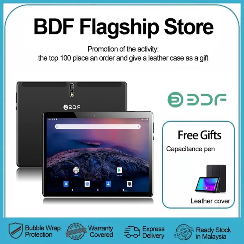 10.1 Inch Tablet 4G LTE Octa Core 4GB RAM 64GB ROM 4G Network Dual Wi-Fi Type-C Google Play Android 10