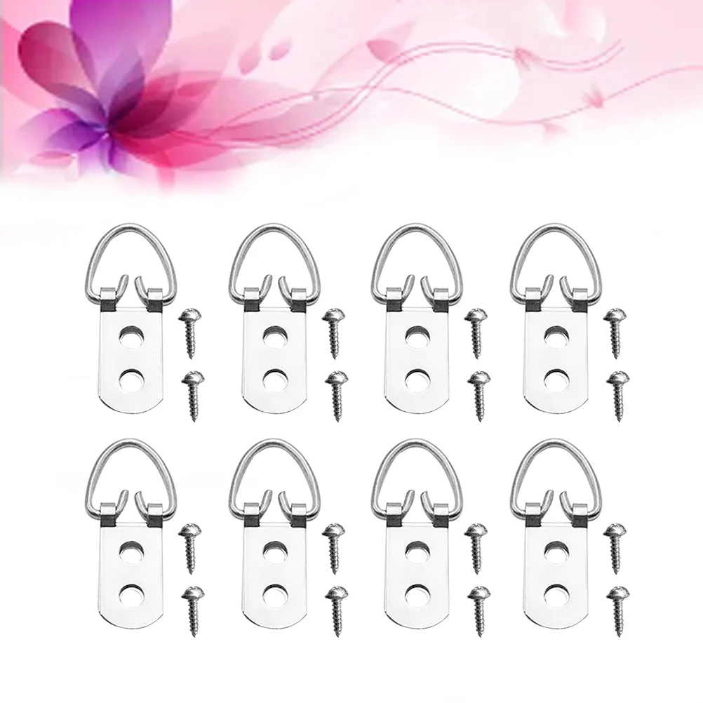 

50 PCS Picture Hanging Hook Hooks Stitch Hanger Painting Accessories Wall Screws